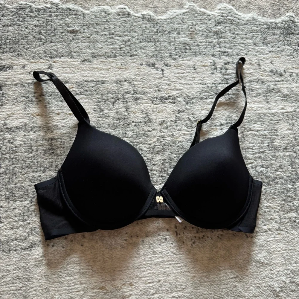 🆕 Nicole Miller light lift push up t-shirt bra in black
